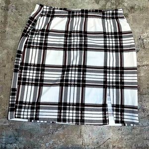 BodyCon Plaid Academia Skirt